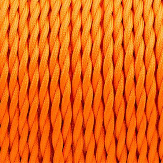 1M/5M/10M Orange 2 Core Twisted Fabric Cable~3019-0