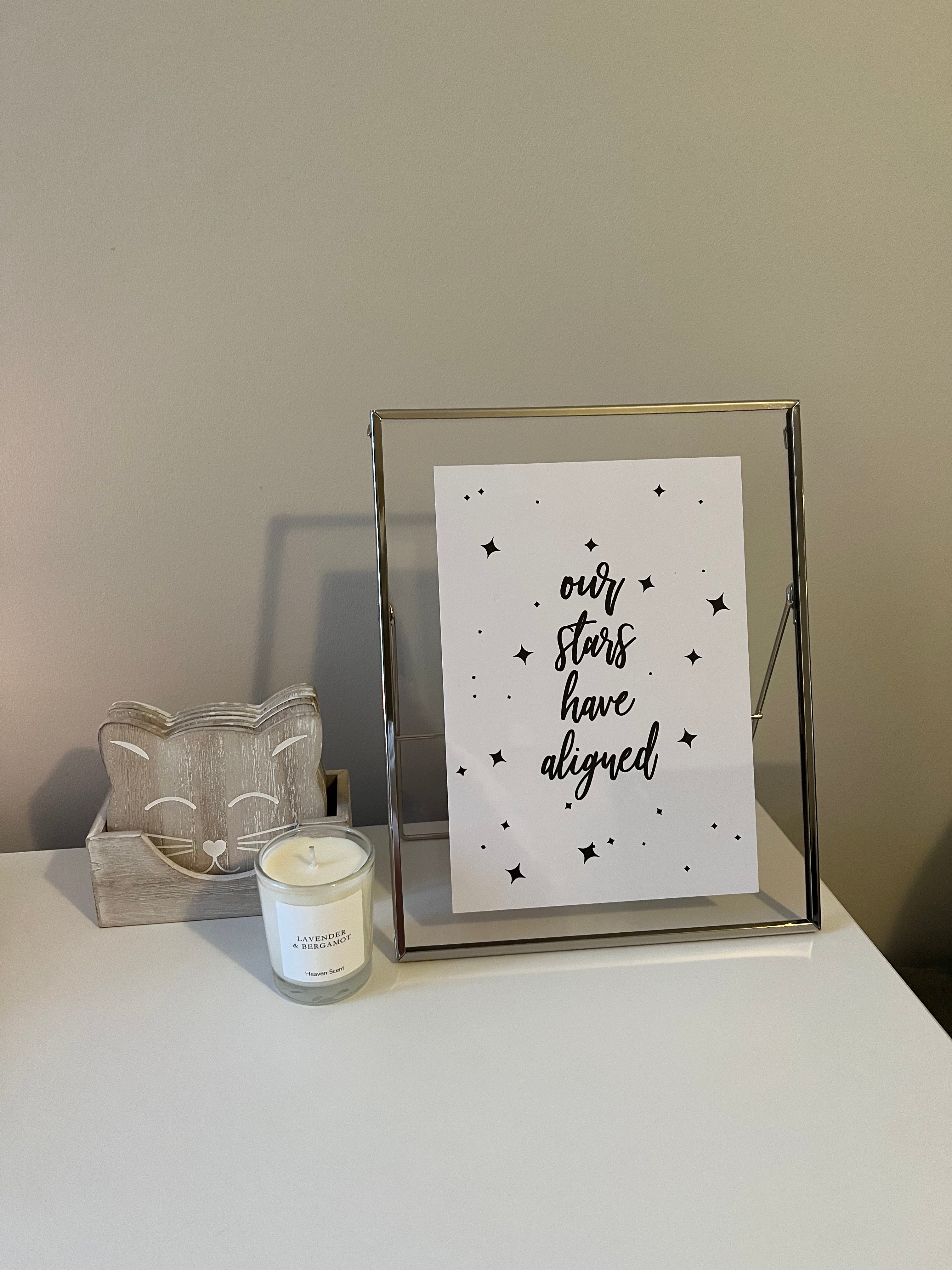 Our Stars Have Aligned Home Inspirational Wall Decor Quote Print-0
